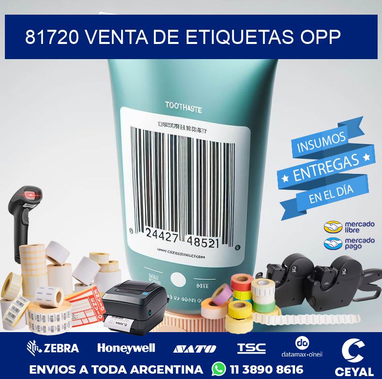 81720 VENTA DE ETIQUETAS OPP
