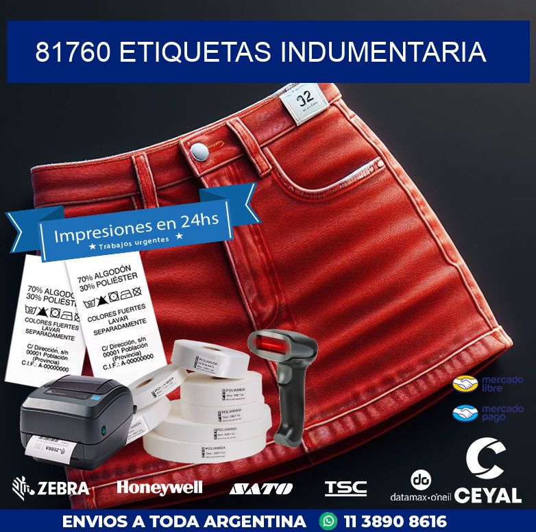 81760 ETIQUETAS INDUMENTARIA