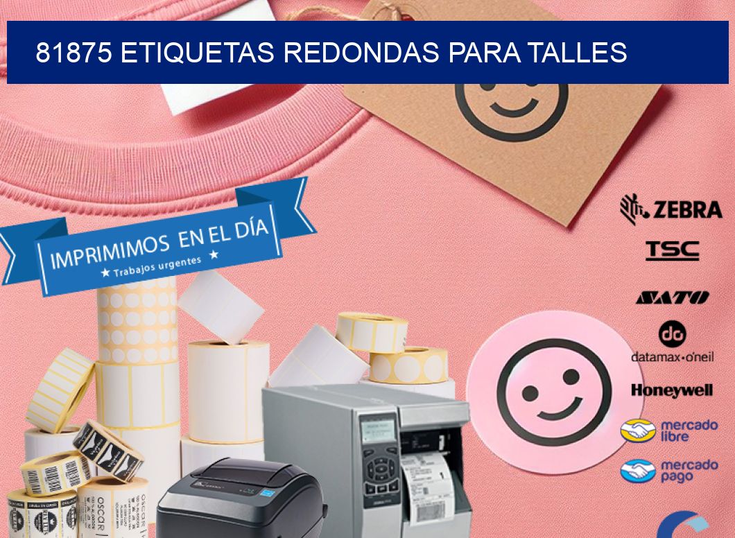 81875 ETIQUETAS REDONDAS PARA TALLES