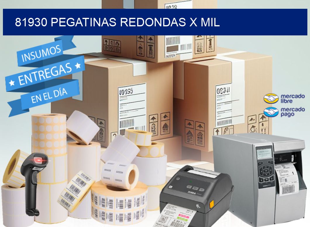 81930 PEGATINAS REDONDAS X MIL