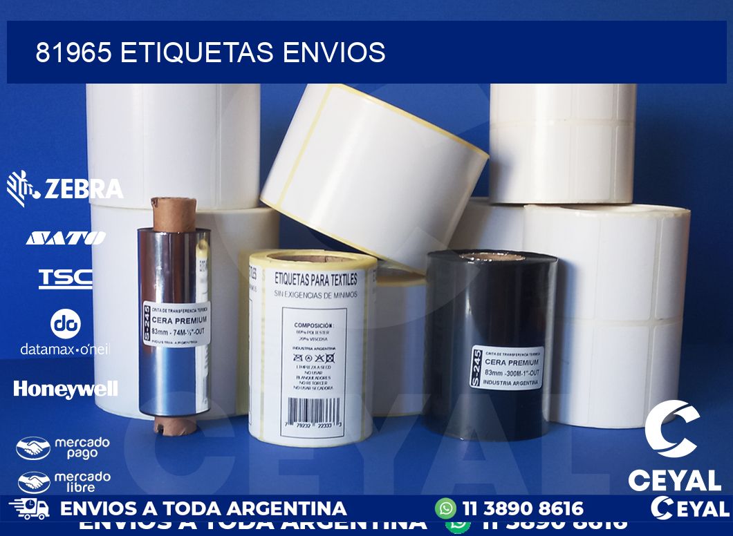 81965 etiquetas envios