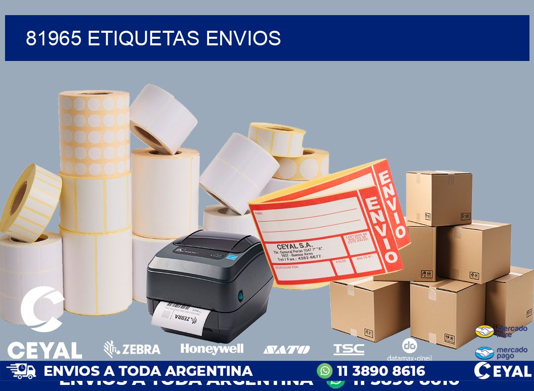 81965 etiquetas envios