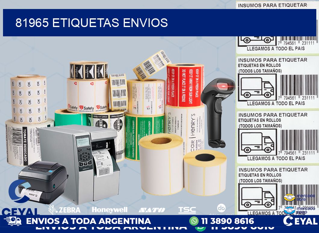 81965 etiquetas envios