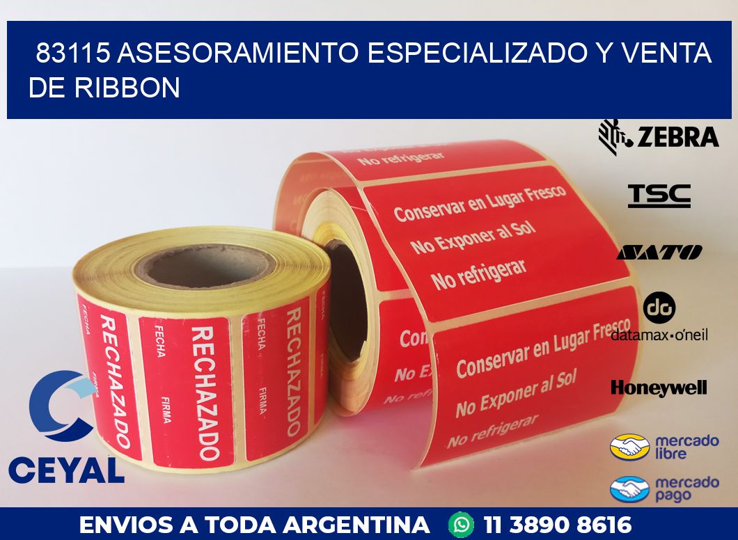 83115 ASESORAMIENTO ESPECIALIZADO Y VENTA DE RIBBON