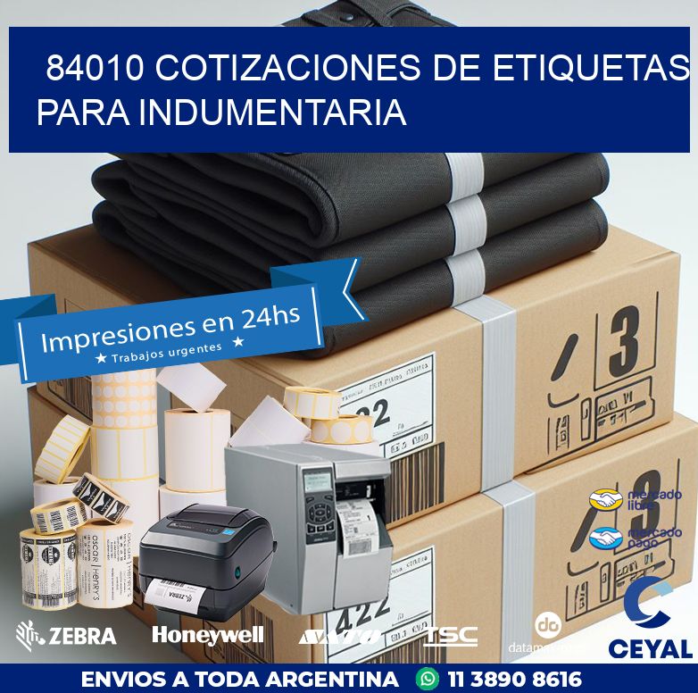 84010 COTIZACIONES DE ETIQUETAS PARA INDUMENTARIA