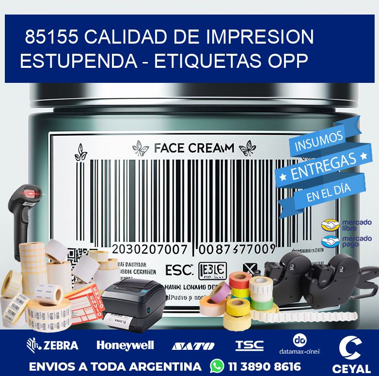 85155 CALIDAD DE IMPRESION ESTUPENDA - ETIQUETAS OPP