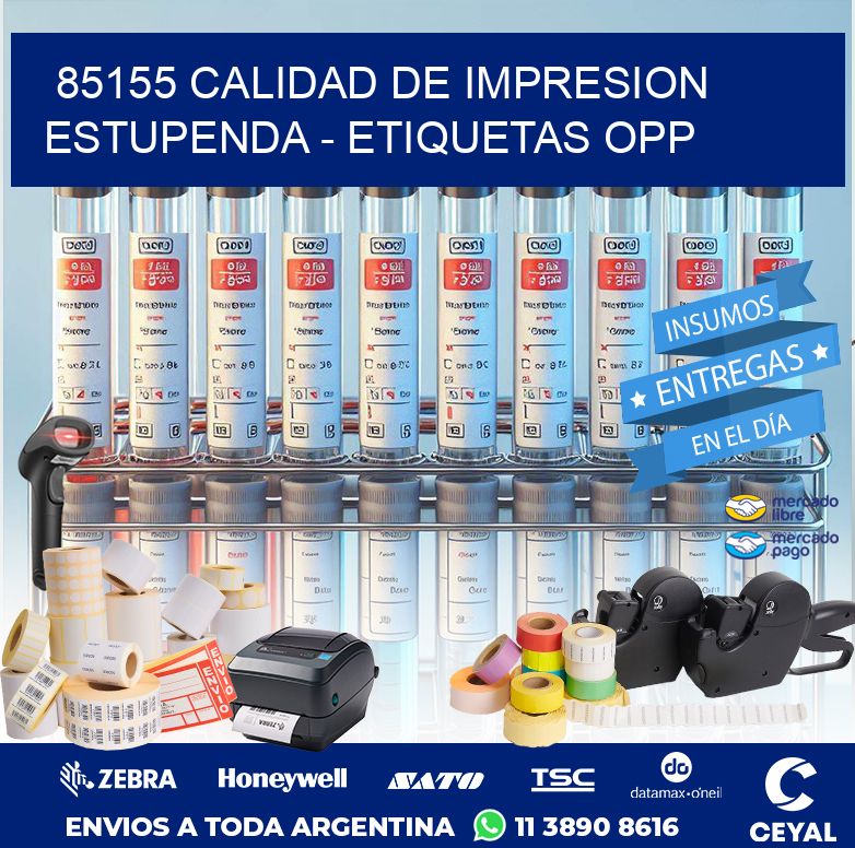 85155 CALIDAD DE IMPRESION ESTUPENDA - ETIQUETAS OPP