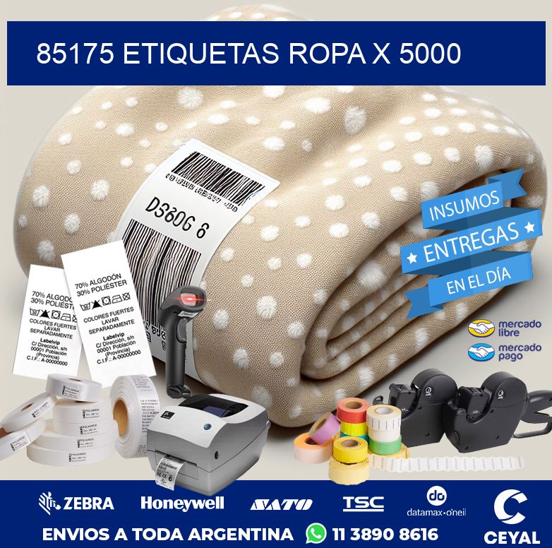 85175 ETIQUETAS ROPA X 5000
