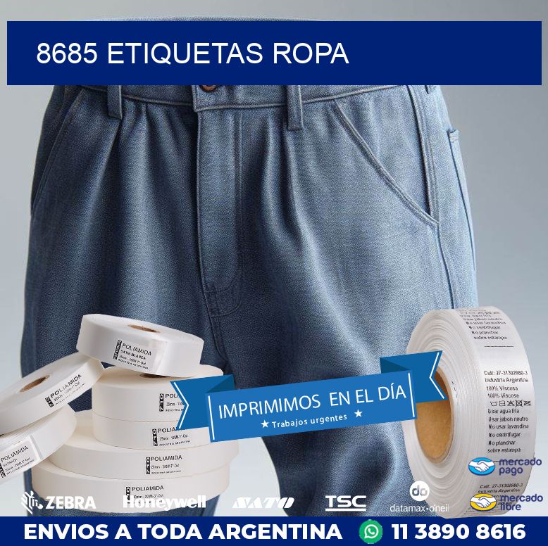 8685 ETIQUETAS ROPA