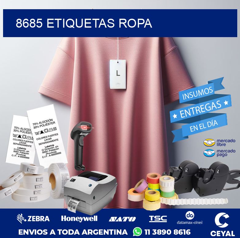 8685 ETIQUETAS ROPA