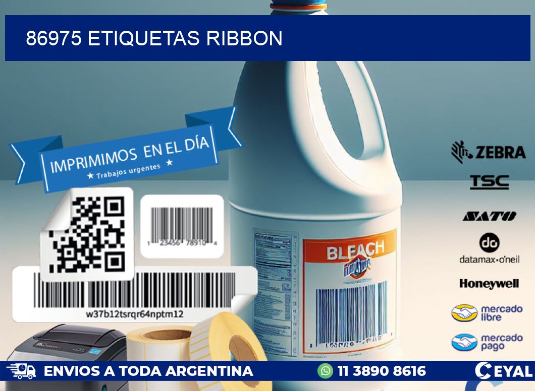 86975 ETIQUETAS RIBBON