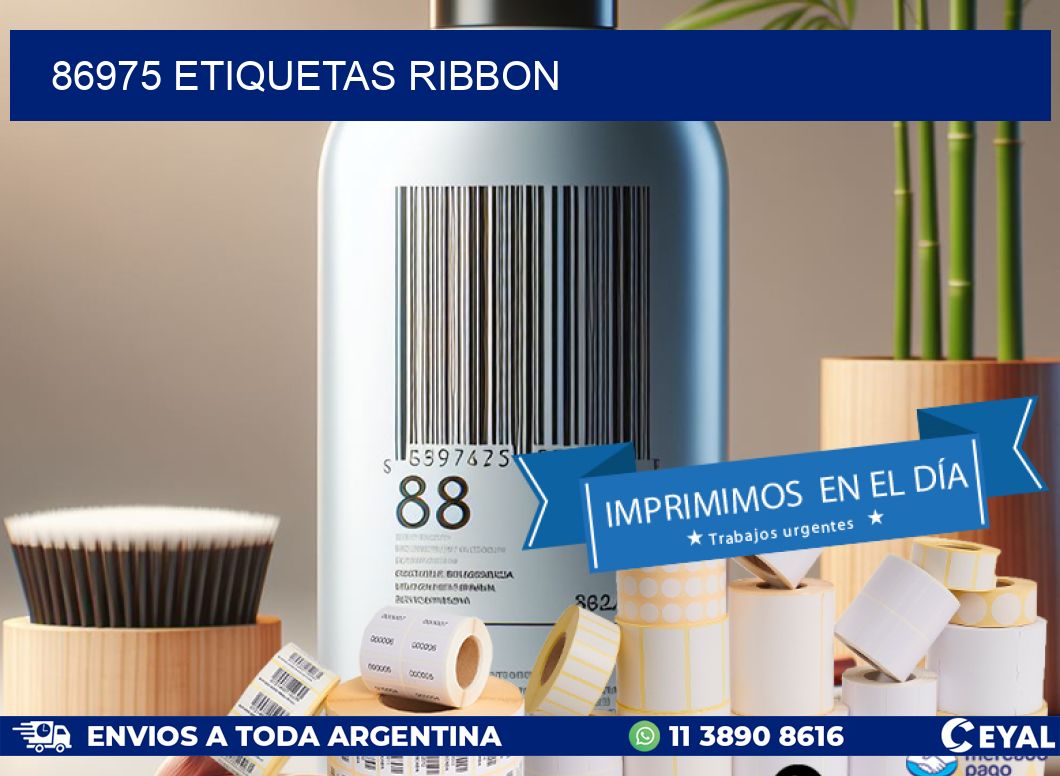 86975 ETIQUETAS RIBBON