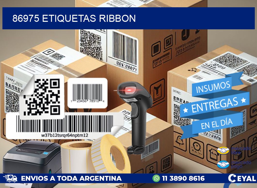 86975 ETIQUETAS RIBBON