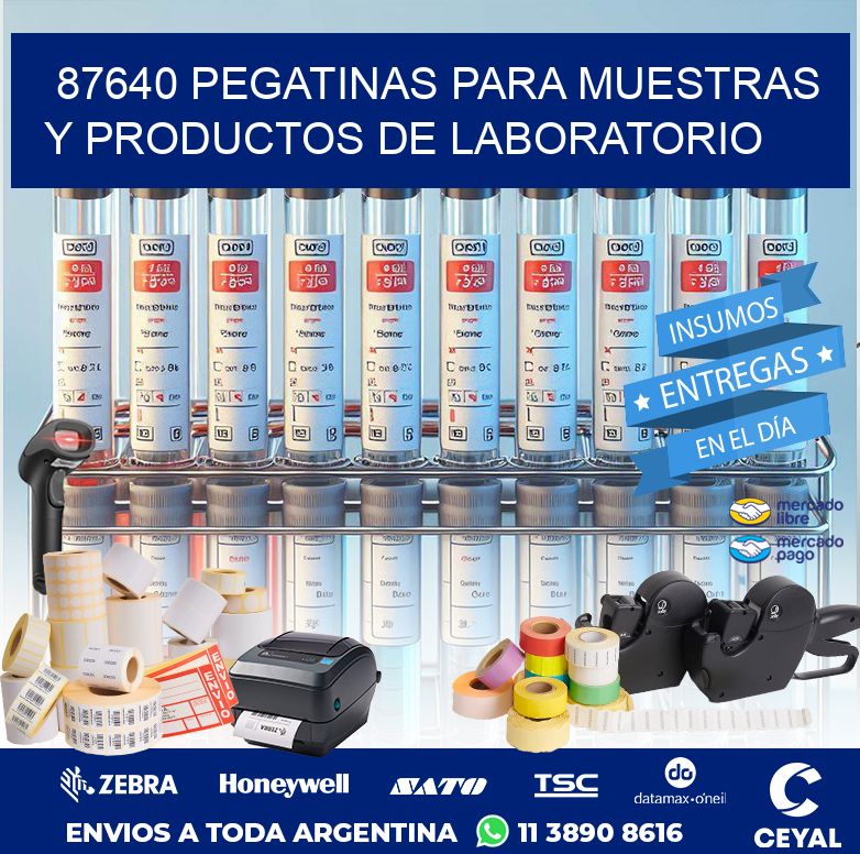 87640 PEGATINAS PARA MUESTRAS Y PRODUCTOS DE LABORATORIO
