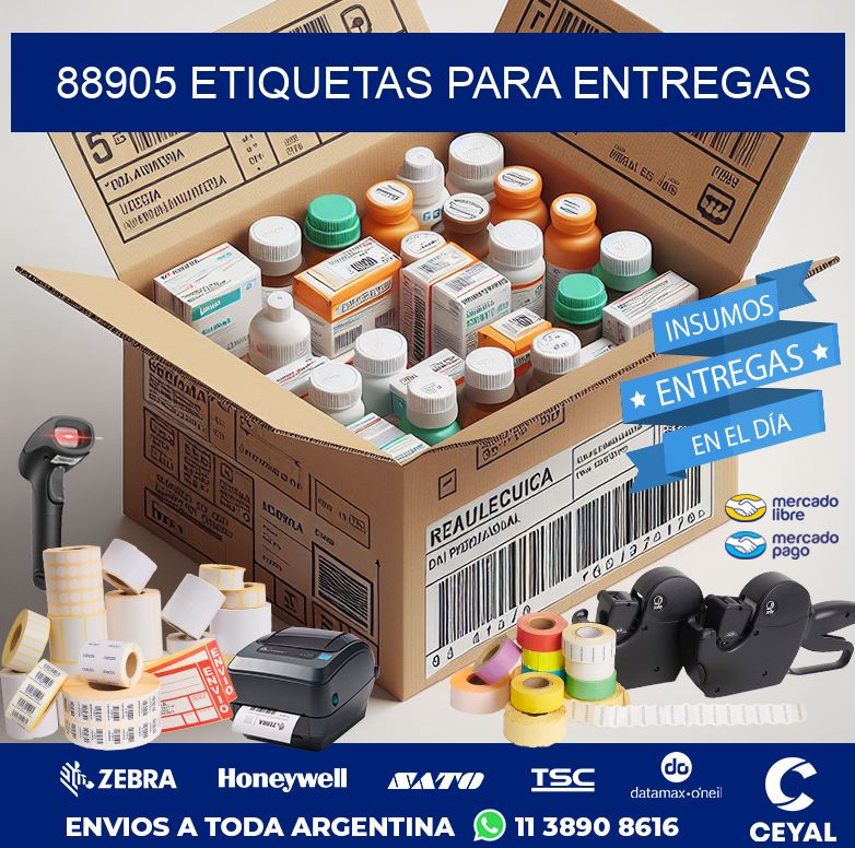88905 ETIQUETAS PARA ENTREGAS
