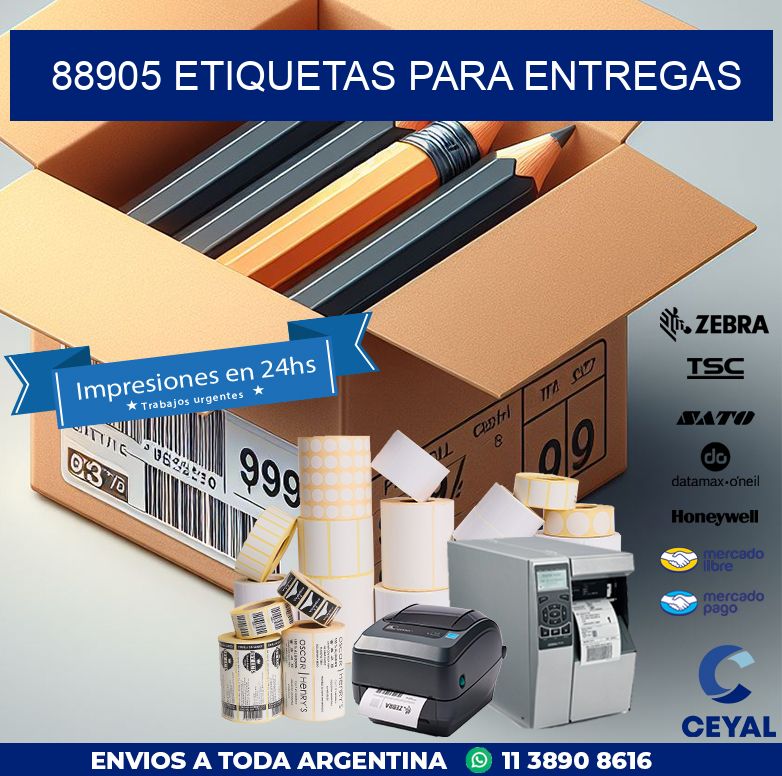 88905 ETIQUETAS PARA ENTREGAS