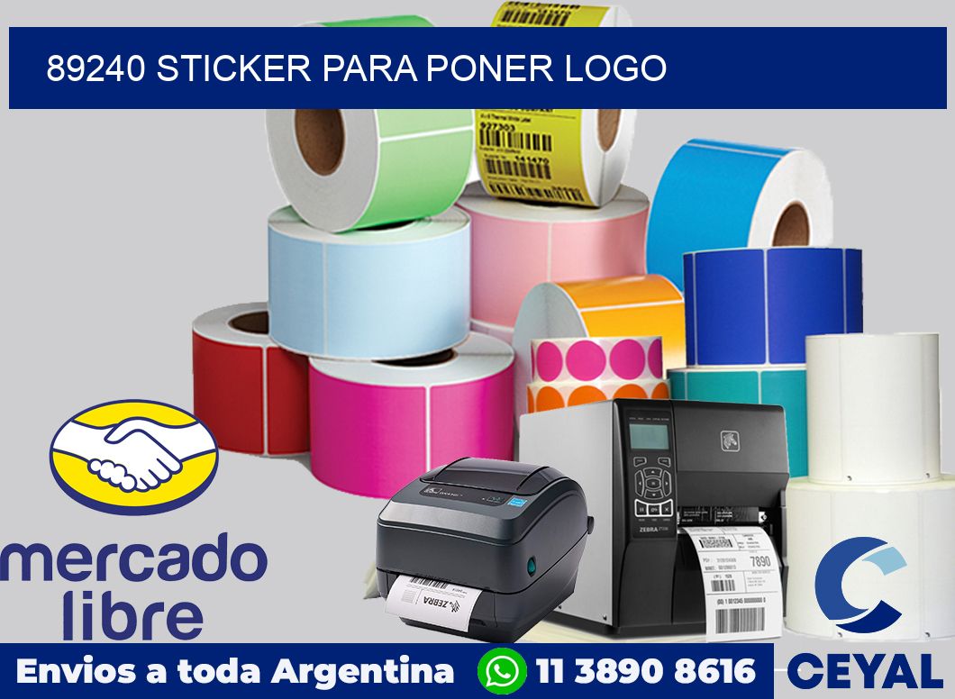 89240 STICKER PARA PONER LOGO