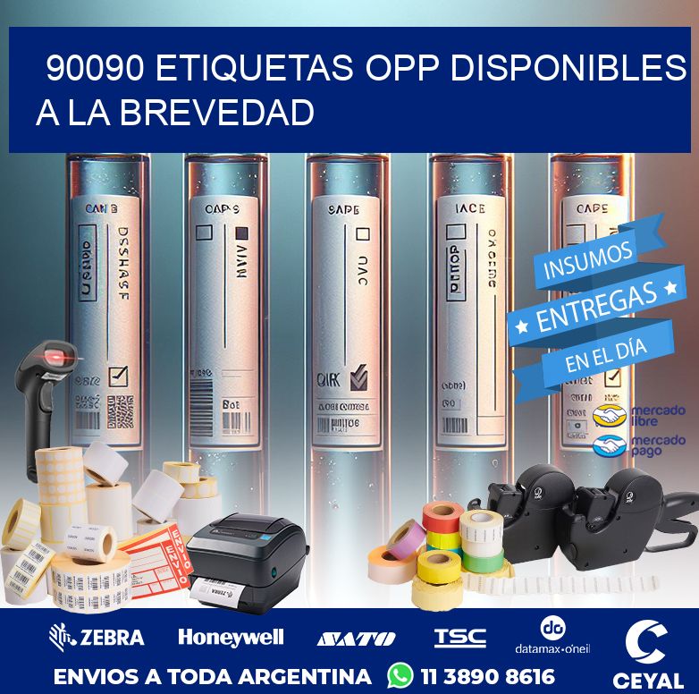 90090 ETIQUETAS OPP DISPONIBLES A LA BREVEDAD
