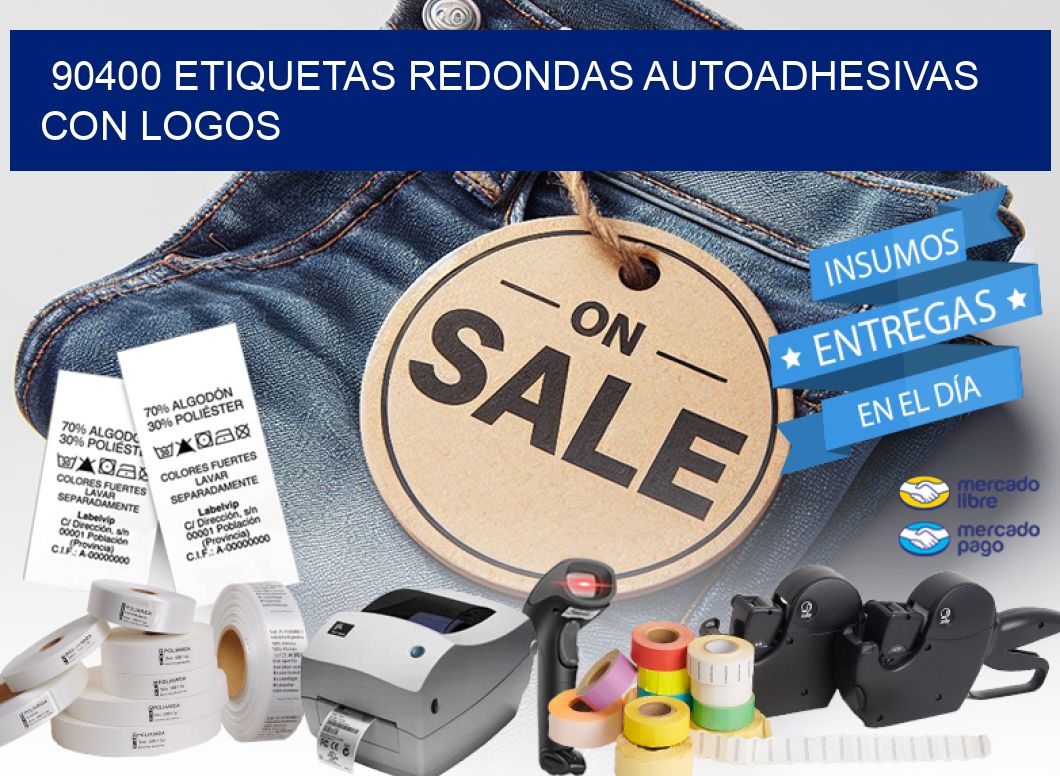 90400 ETIQUETAS REDONDAS AUTOADHESIVAS CON LOGOS
