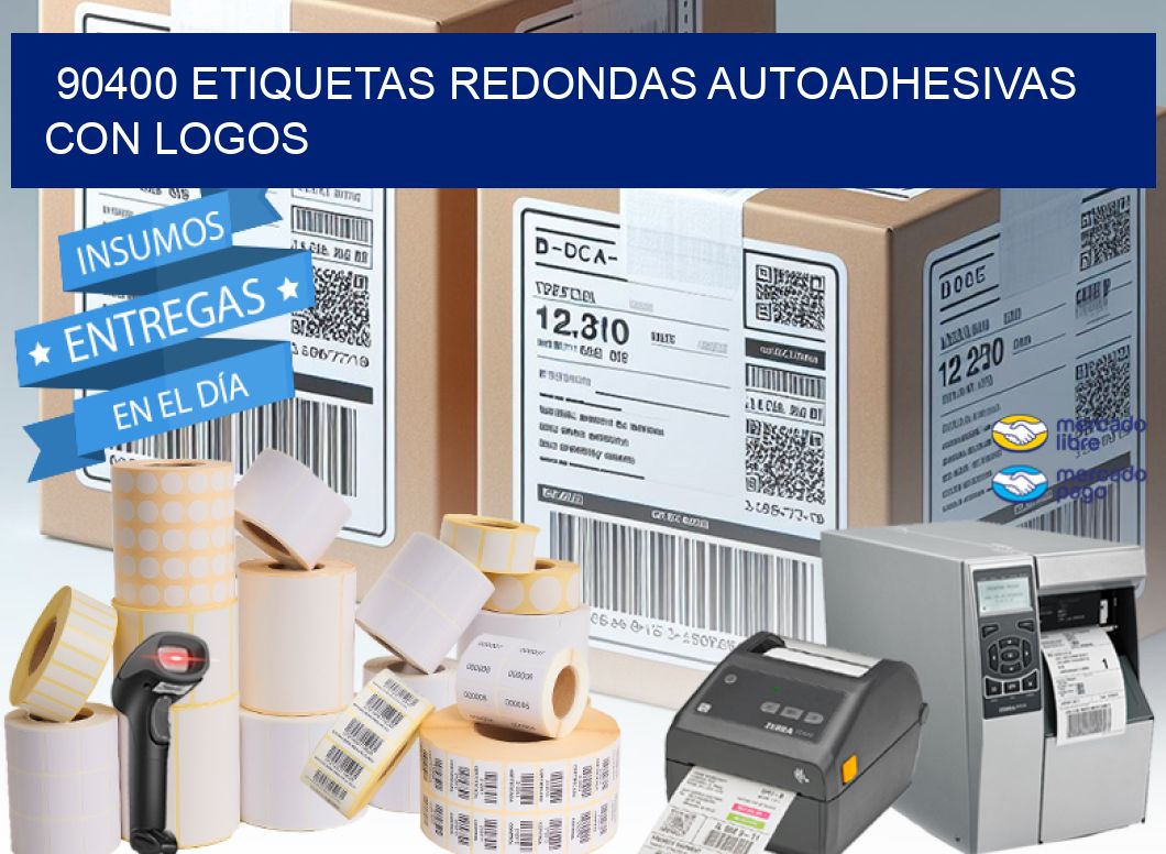 90400 ETIQUETAS REDONDAS AUTOADHESIVAS CON LOGOS