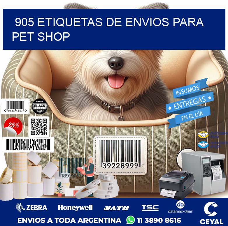 905 ETIQUETAS DE ENVIOS PARA PET SHOP