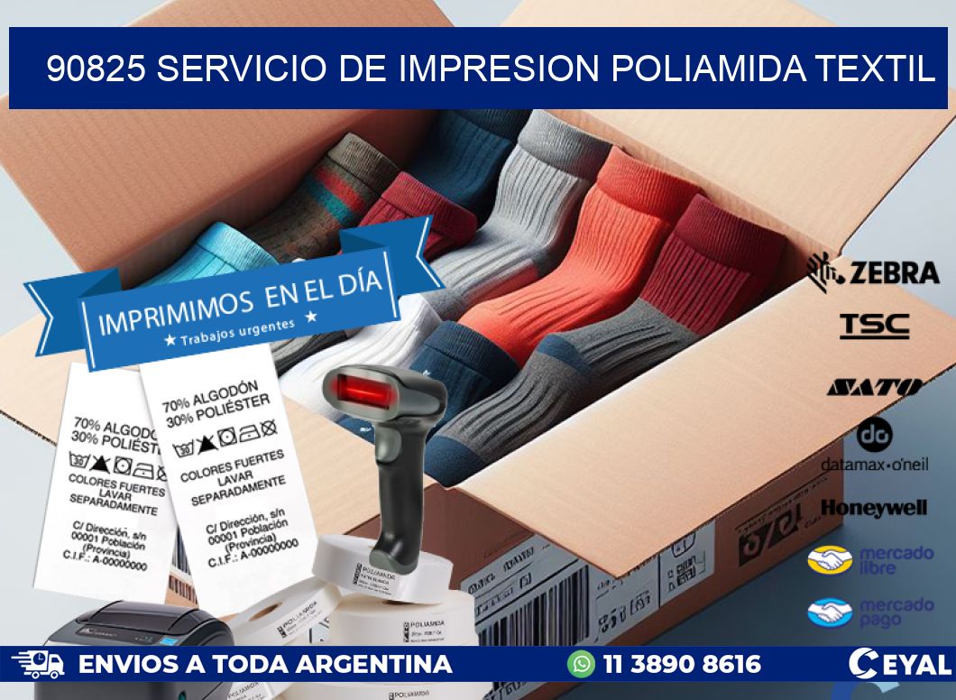 90825 SERVICIO DE IMPRESION POLIAMIDA TEXTIL