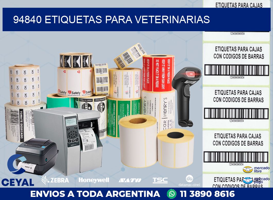 94840 ETIQUETAS PARA VETERINARIAS