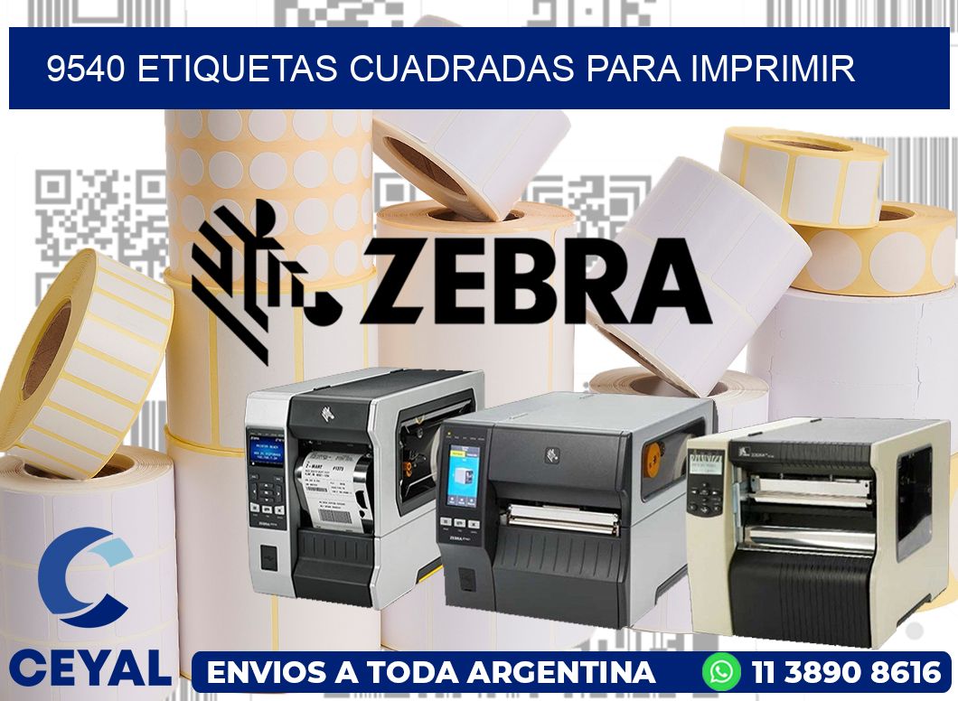 9540 Etiquetas cuadradas para imprimir