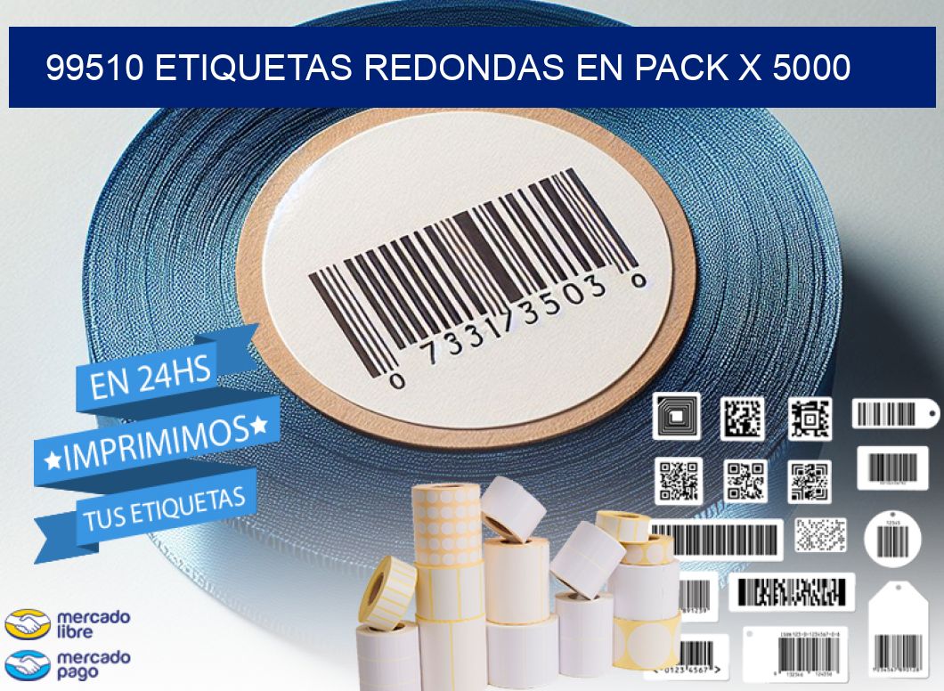 99510 ETIQUETAS REDONDAS EN PACK X 5000