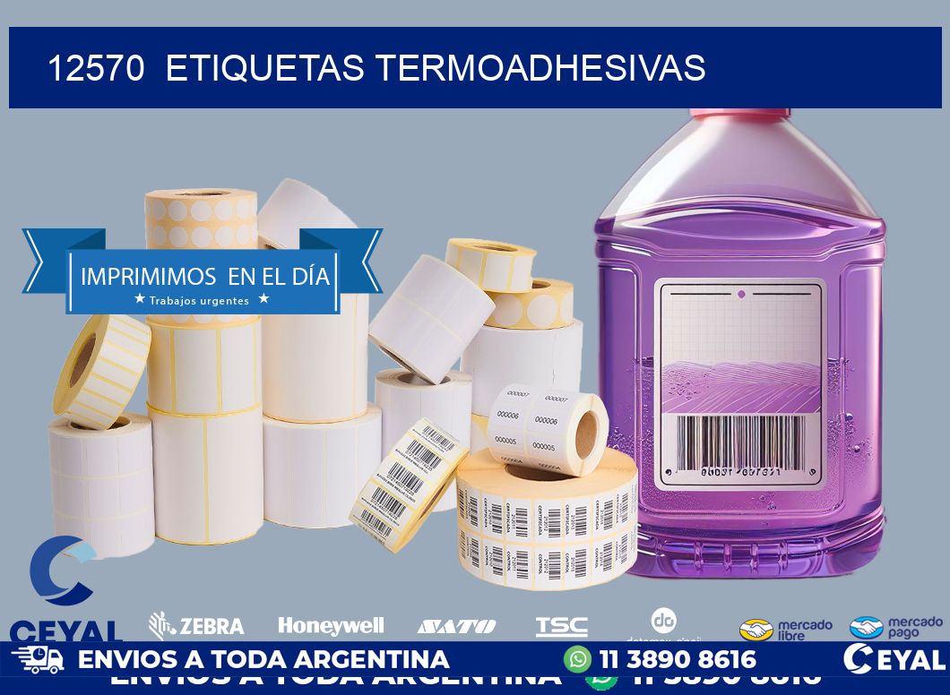12570  ETIQUETAS TERMOADHESIVAS
