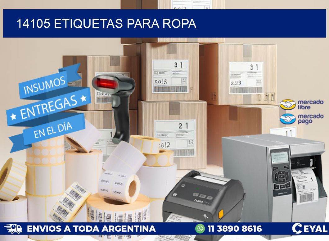 14105 ETIQUETAS PARA ROPA
