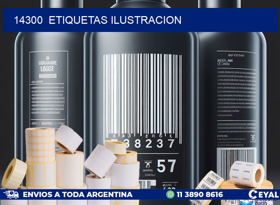 14300  ETIQUETAS ILUSTRACION