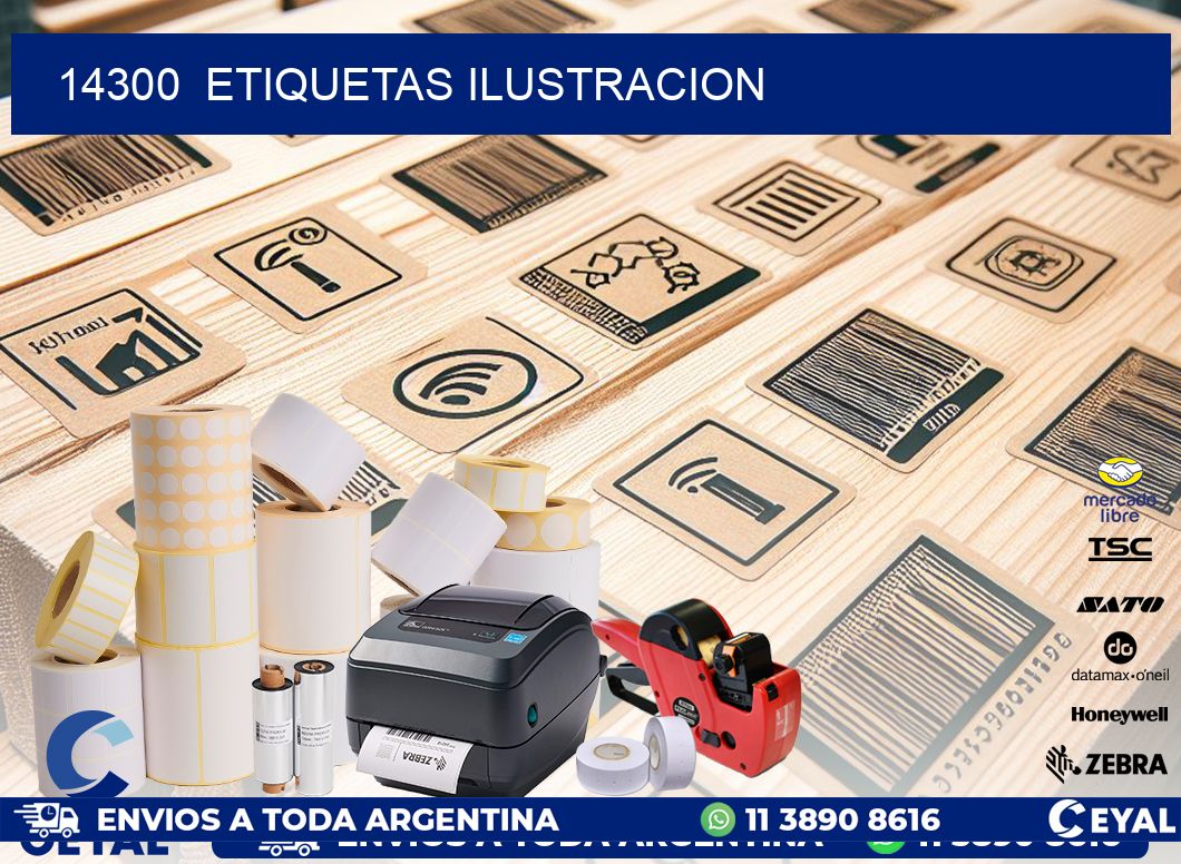 14300  ETIQUETAS ILUSTRACION