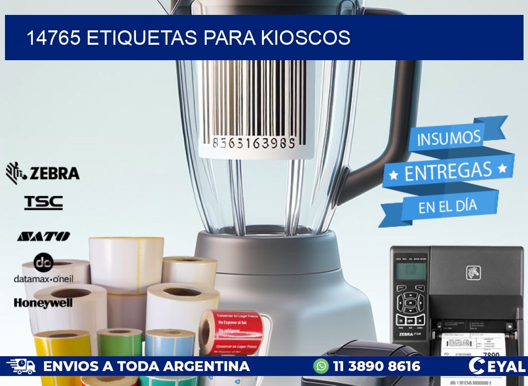 14765 ETIQUETAS PARA KIOSCOS