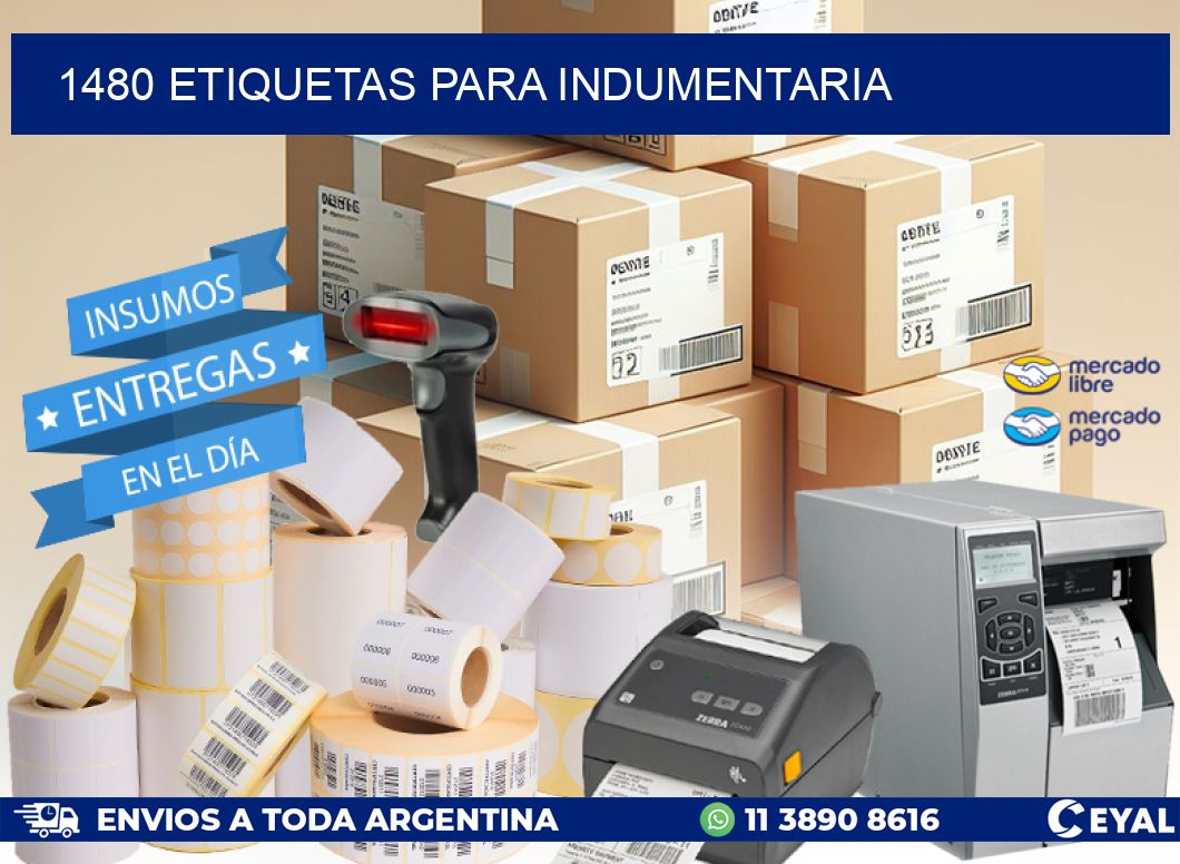 1480 ETIQUETAS PARA INDUMENTARIA