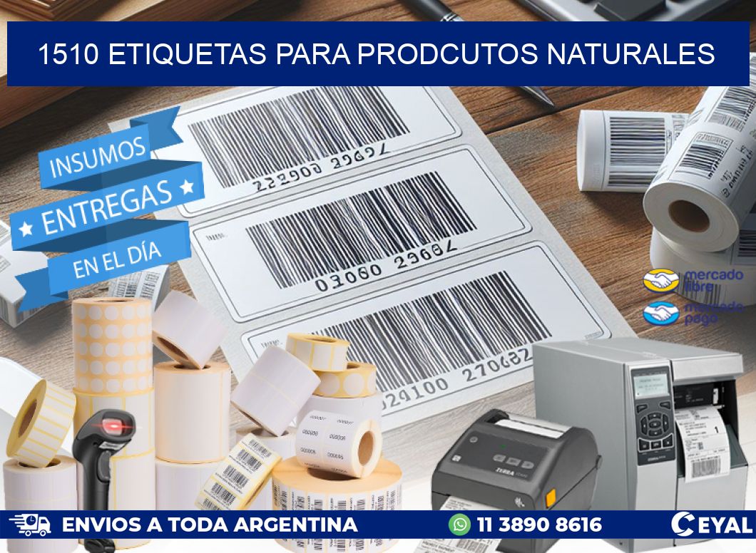 1510 ETIQUETAS PARA PRODCUTOS NATURALES