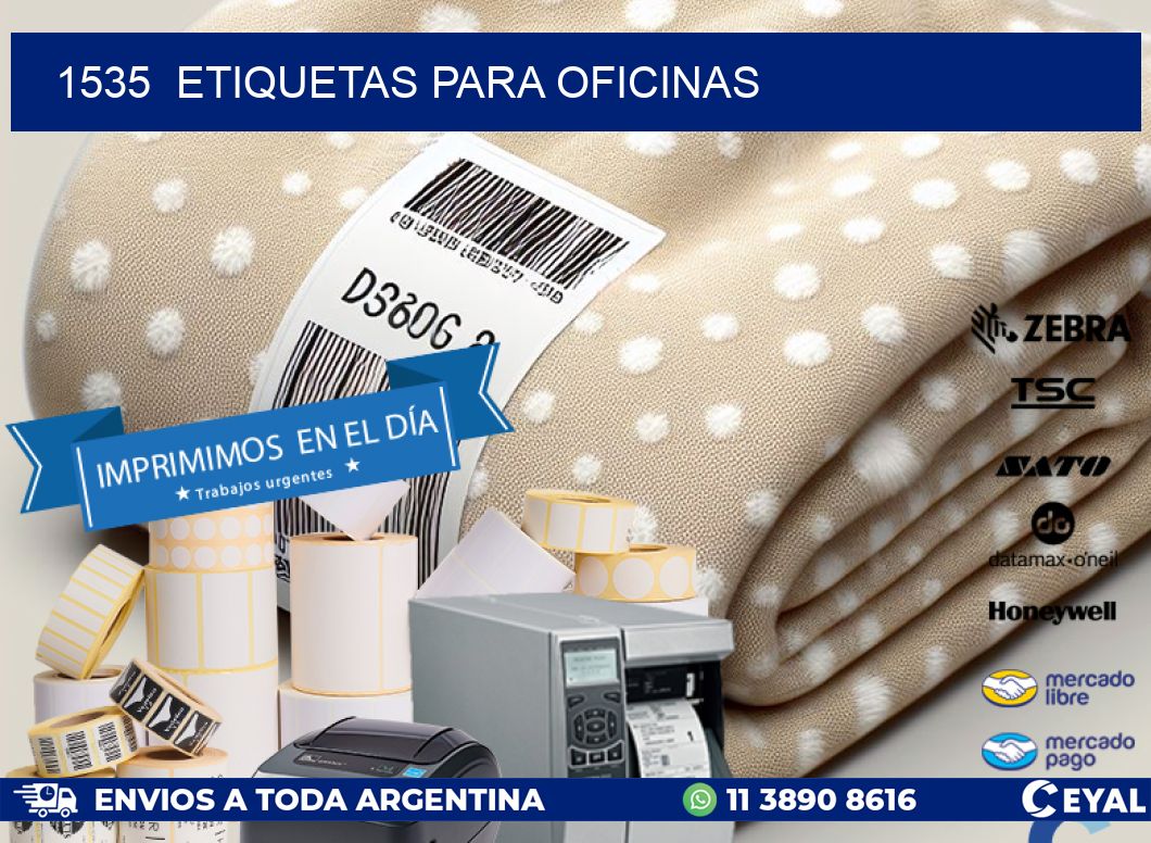 1535  ETIQUETAS PARA OFICINAS