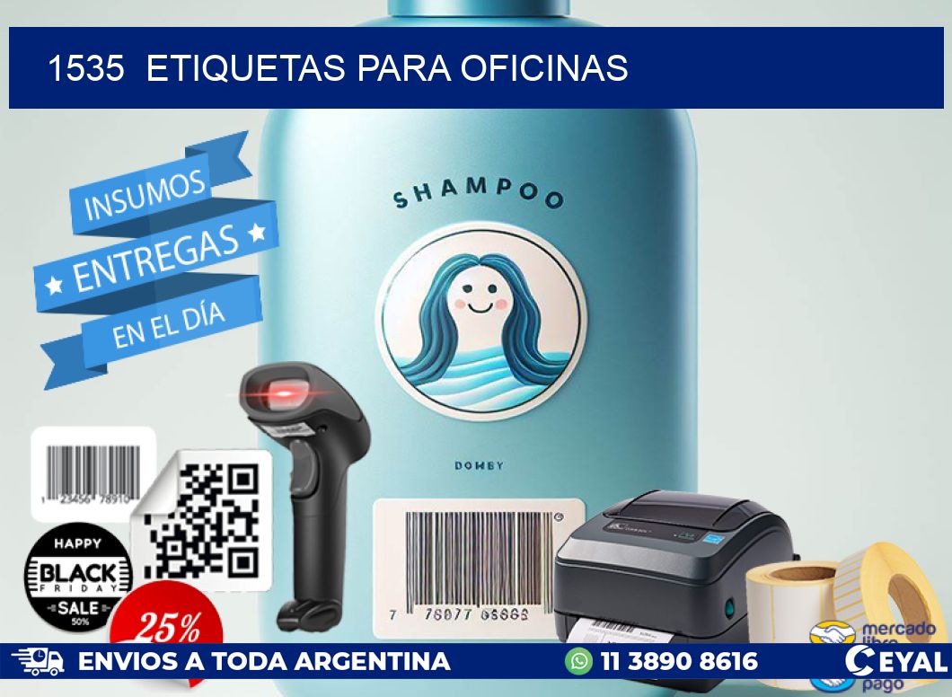 1535  ETIQUETAS PARA OFICINAS