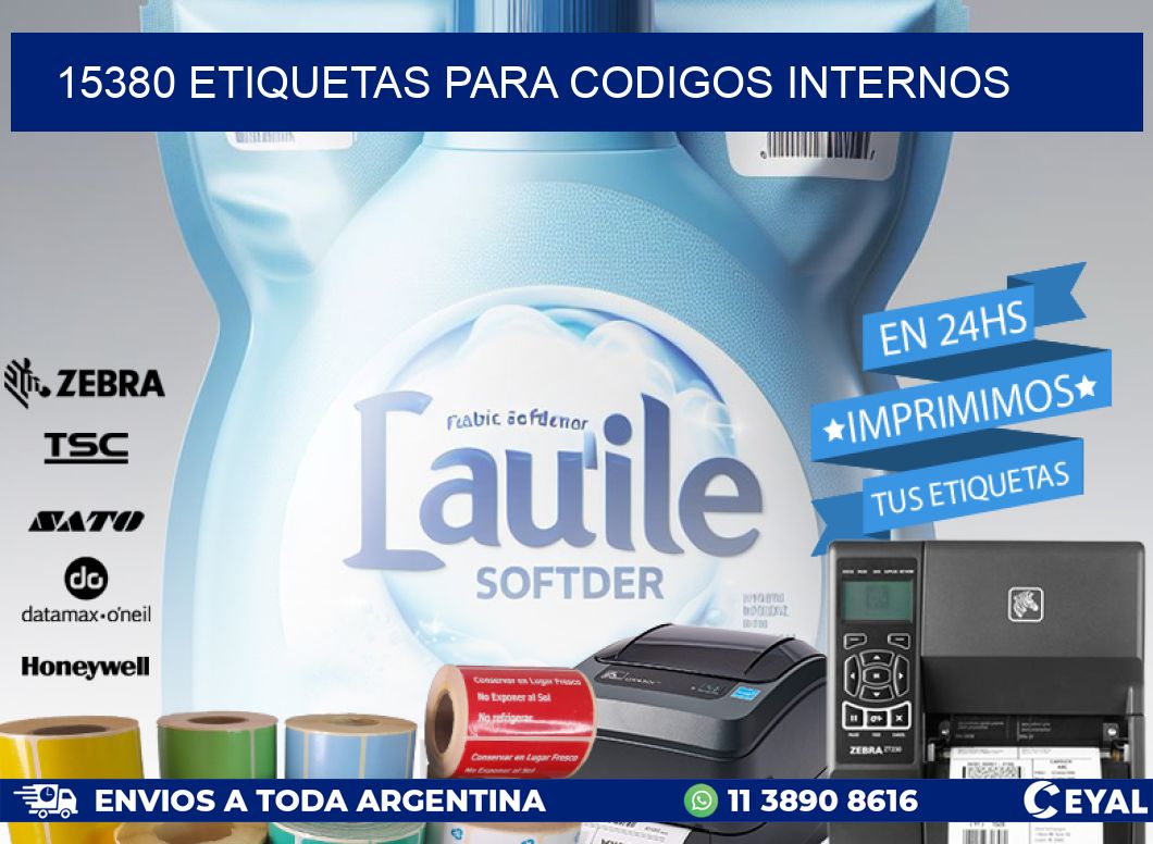 15380 ETIQUETAS PARA CODIGOS INTERNOS