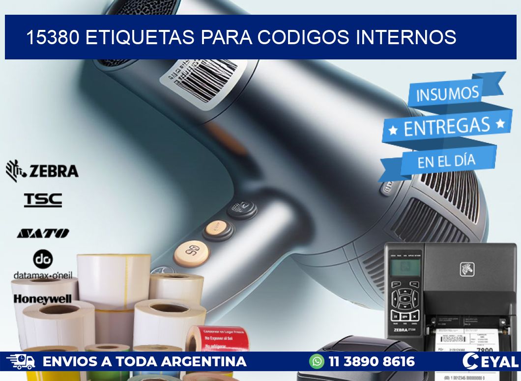 15380 ETIQUETAS PARA CODIGOS INTERNOS