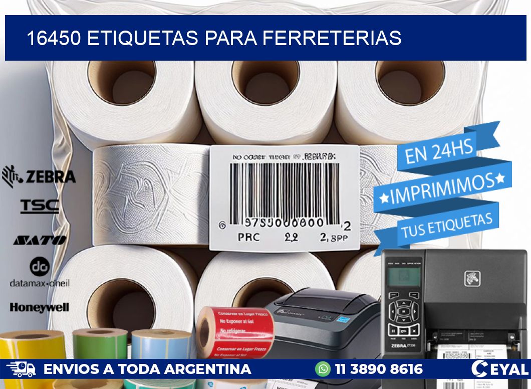 16450 ETIQUETAS PARA FERRETERIAS