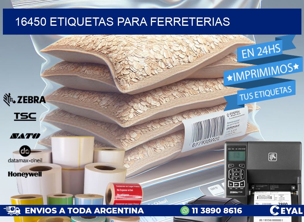 16450 ETIQUETAS PARA FERRETERIAS