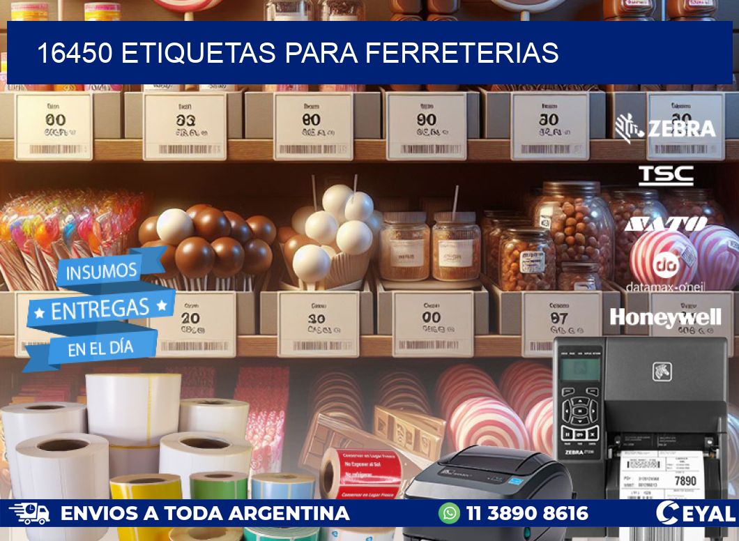 16450 ETIQUETAS PARA FERRETERIAS