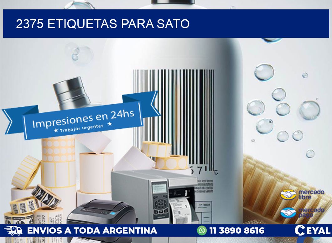 2375 ETIQUETAS PARA SATO