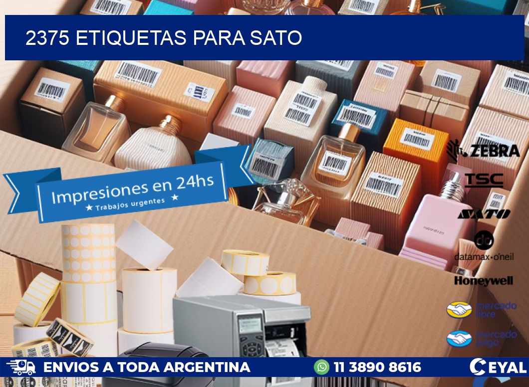 2375 ETIQUETAS PARA SATO