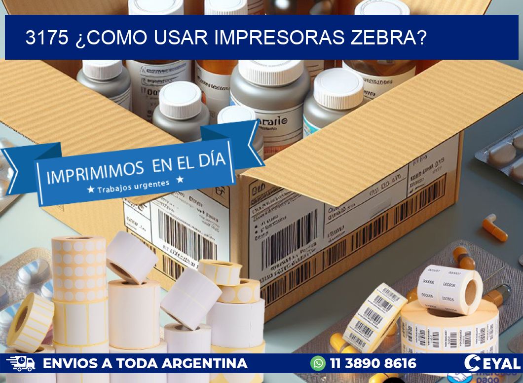 3175 ¿COMO USAR IMPRESORAS ZEBRA?