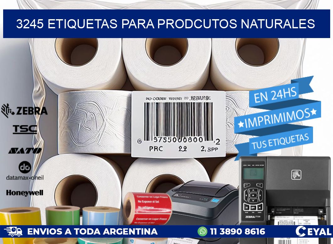 3245 ETIQUETAS PARA PRODCUTOS NATURALES