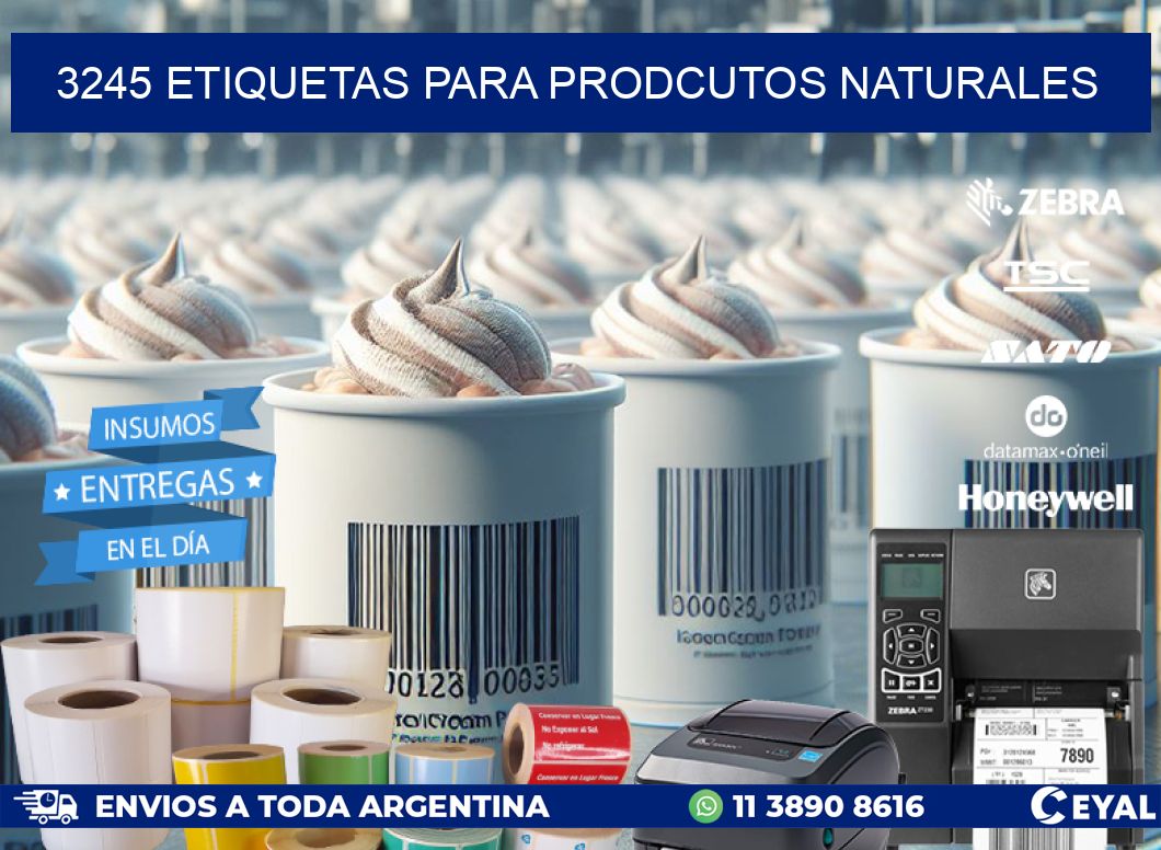 3245 ETIQUETAS PARA PRODCUTOS NATURALES