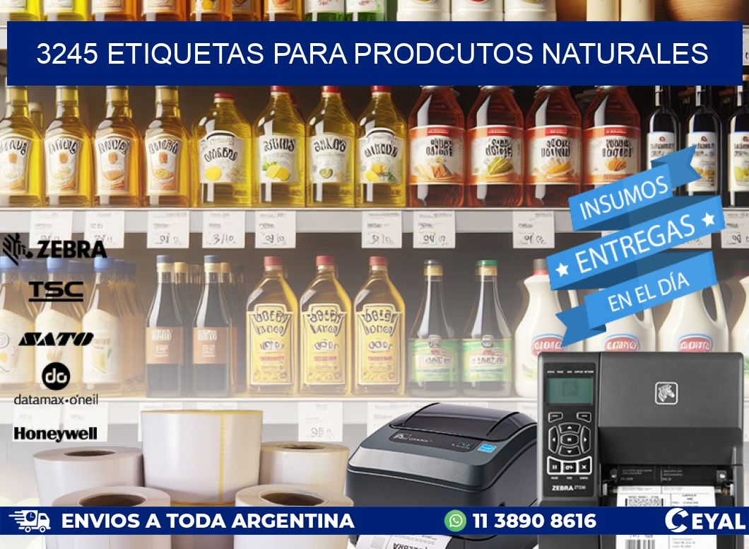 3245 ETIQUETAS PARA PRODCUTOS NATURALES