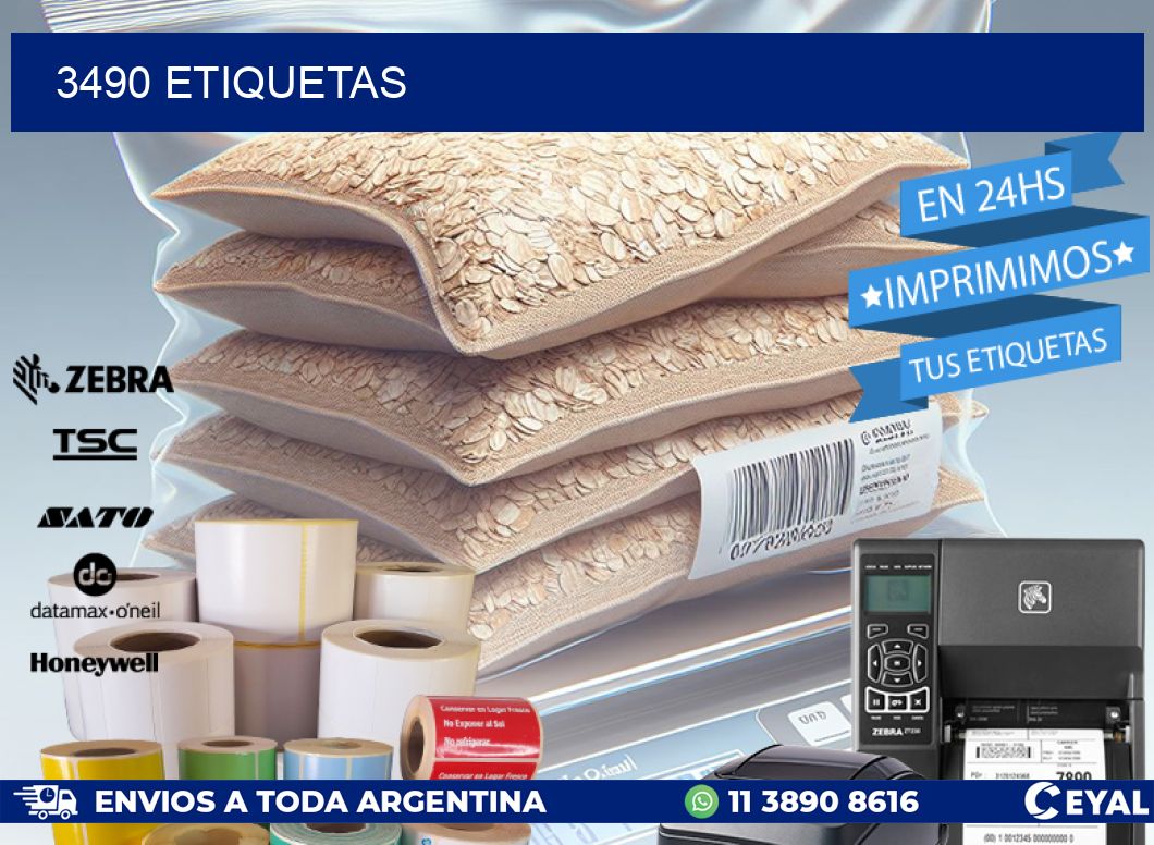 3490 ETIQUETAS